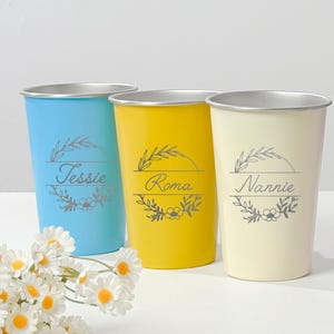 Personalized Stainless Steel Pint Cup/ Groomsmen Gift/ Bridesmaid Gift/ Stainless Steel Cup/ Wedding Party/ Custom LOGO Cup/ Bachelor Party