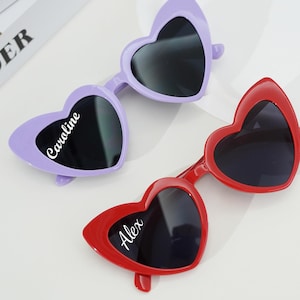 Custom Heart Sunglasses, Babe & Bride Sunglasses,Bachelorette Party,Beach Party Favors, Bridal Shower,Personalised Bridesmaid Gift,Groomsmen