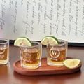 Personalized Mini Whiskey Glass/ Custom Groomsman Gifts/ Laser Engraved Glass/ Wedding Party Whiskey Glass/ Wedding Favors/ Groomsmen Gifts