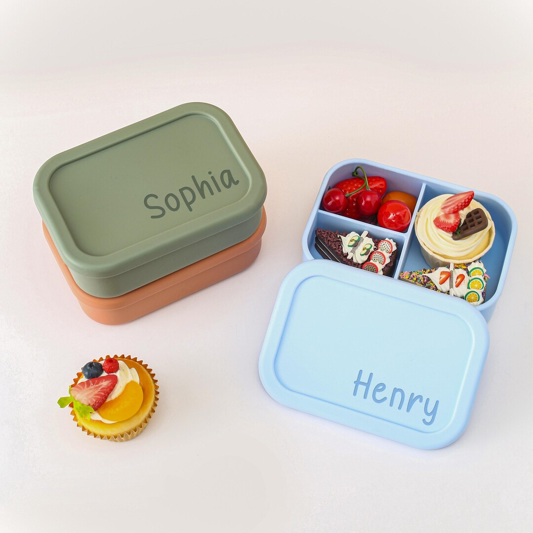 Custom Inflatable Lunch Box Personalized Silicone Bento Lunch Box / Custom Engraved Food Container ...