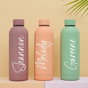 Personalized Stainless Steel Water Bottle, Personalized Bottle, Custom Bottle, Bridesmaids Gifts, Personalized Tumbler, Insulated Bottle