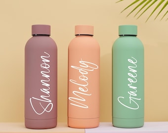 Personalized Stainless Steel Water Bottle, Personalized Bottle, Custom Bottle, Bridesmaids Gifts, Personalized Tumbler, Insulated Bottle