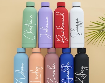 Personalized Stainless Steel Water Bottle, Drink Bottle, Bridesmaids Gifts, Gift for Him, Insulated Bottle, Bachelorette Party, Groomsman