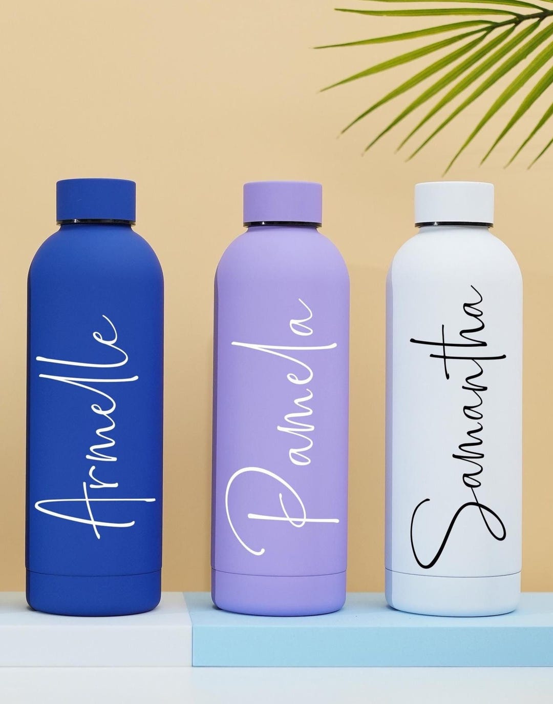 Personalized Stainless Steel Water Bottle, Custom Cup With Lid, Metal ...