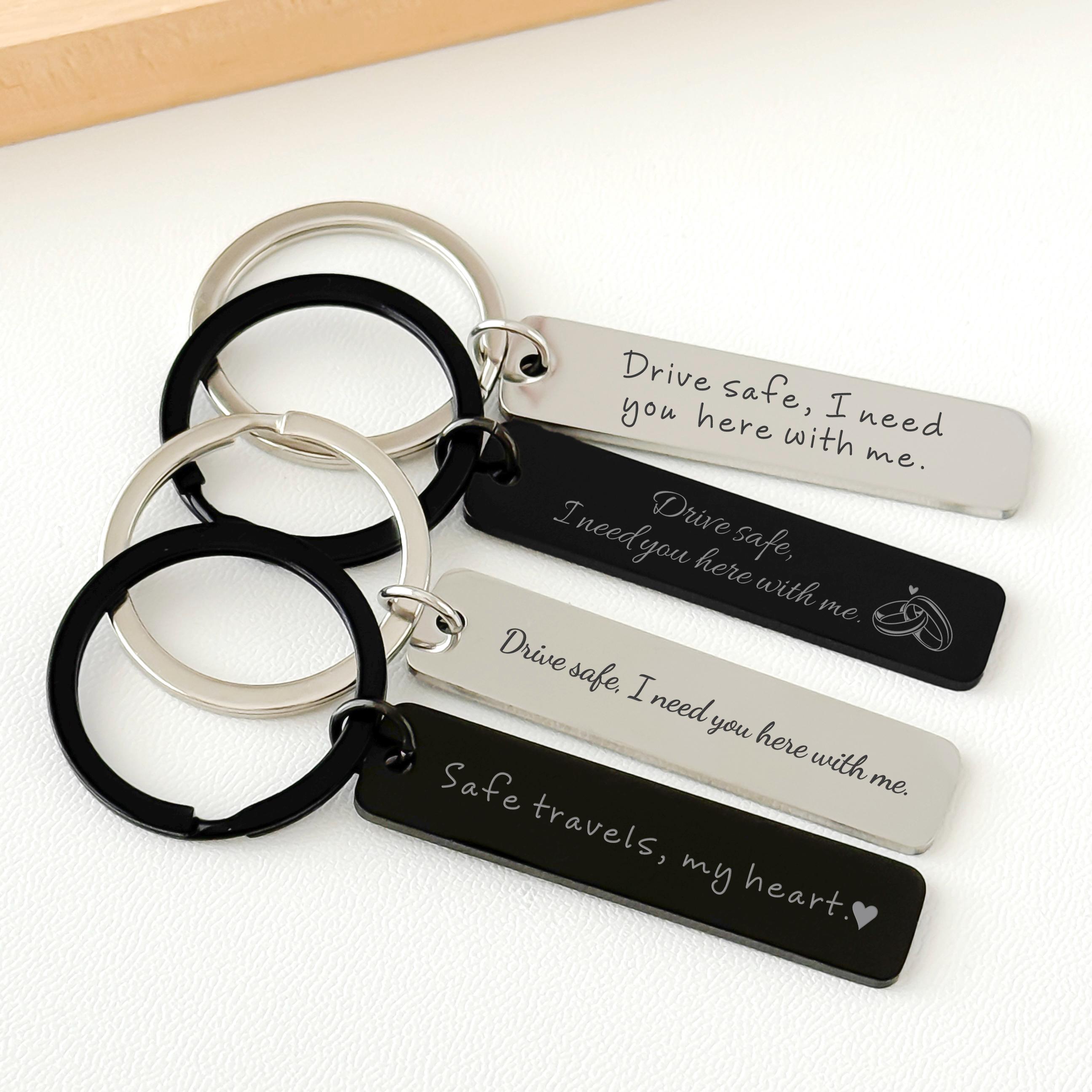 Custom Engraved Keychain/ Personalized Key Chain/ Custom Metal Keychain ...