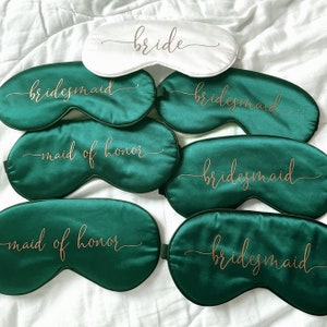 Customized Eye Masks Personalized Sleeping Masks Customized Satin Eye Masks Bachelor Party Gifts Bridesmaid Proposal Gift