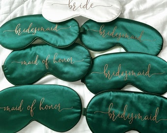 Customized Eye Masks Personalized Sleeping Masks Customized Satin Eye Masks Bachelor Party Gifts Bridesmaid Proposal Gift