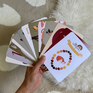 Carte étape bébé forêt