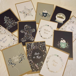 Carte de vœux Noël froid