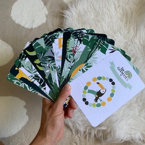 Carte étape bébé jungle