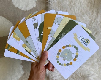 Cartes étape bébé savane