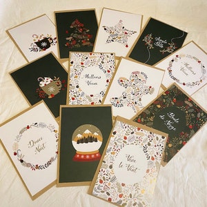 Carte de vœux Noël chaud