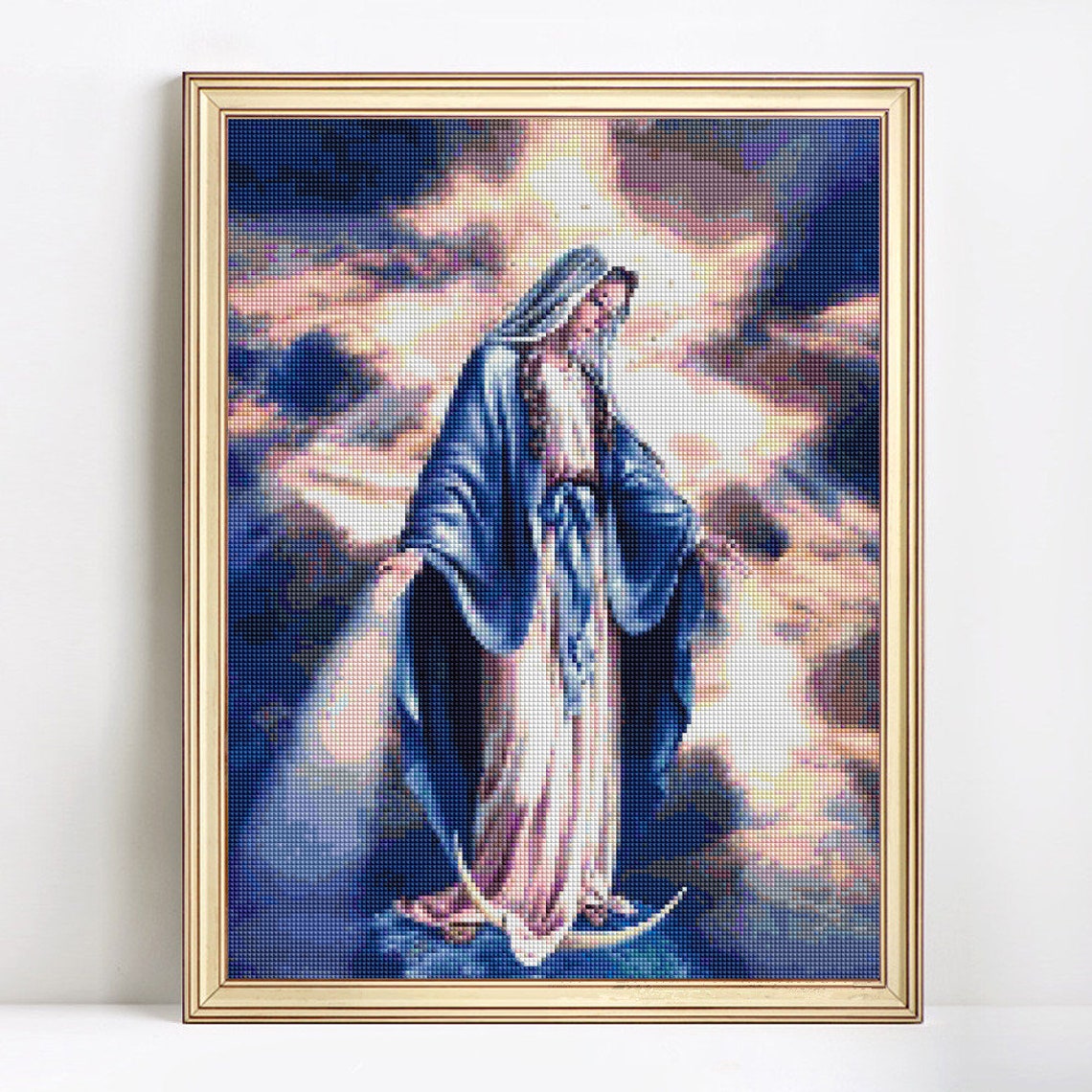 Diamond Painting Virgin Mary kids Christian Religion Jesus Etsy