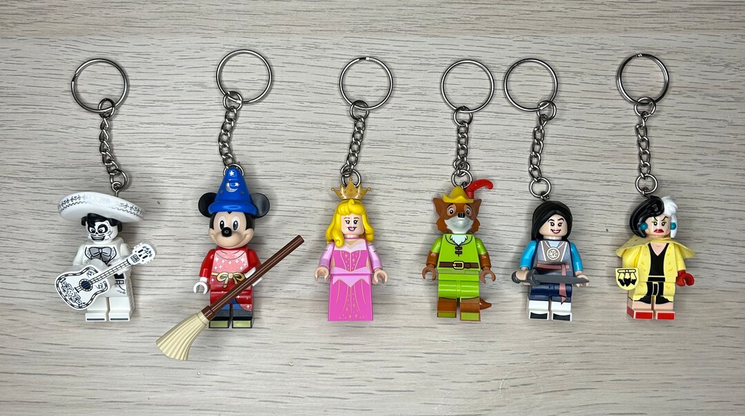 Mini 100 Key Rings Disney 100 Years Mini Figure Key Chains - Etsy UK