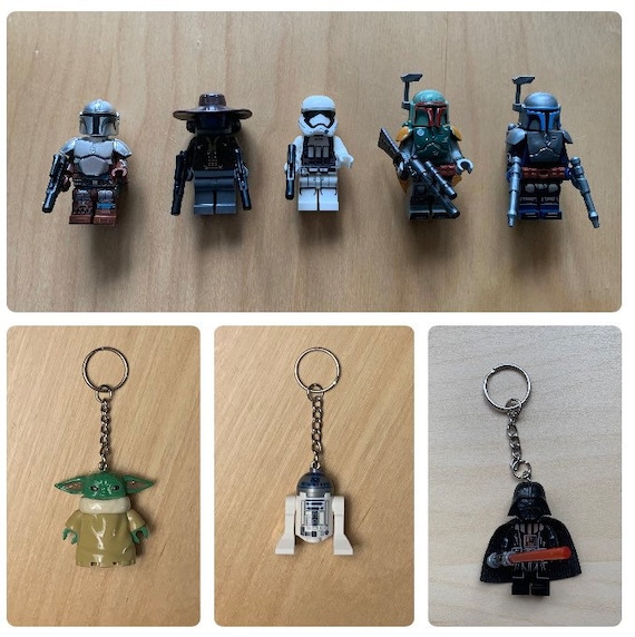 Star Wars Mini Figure Key Chains - Etsy