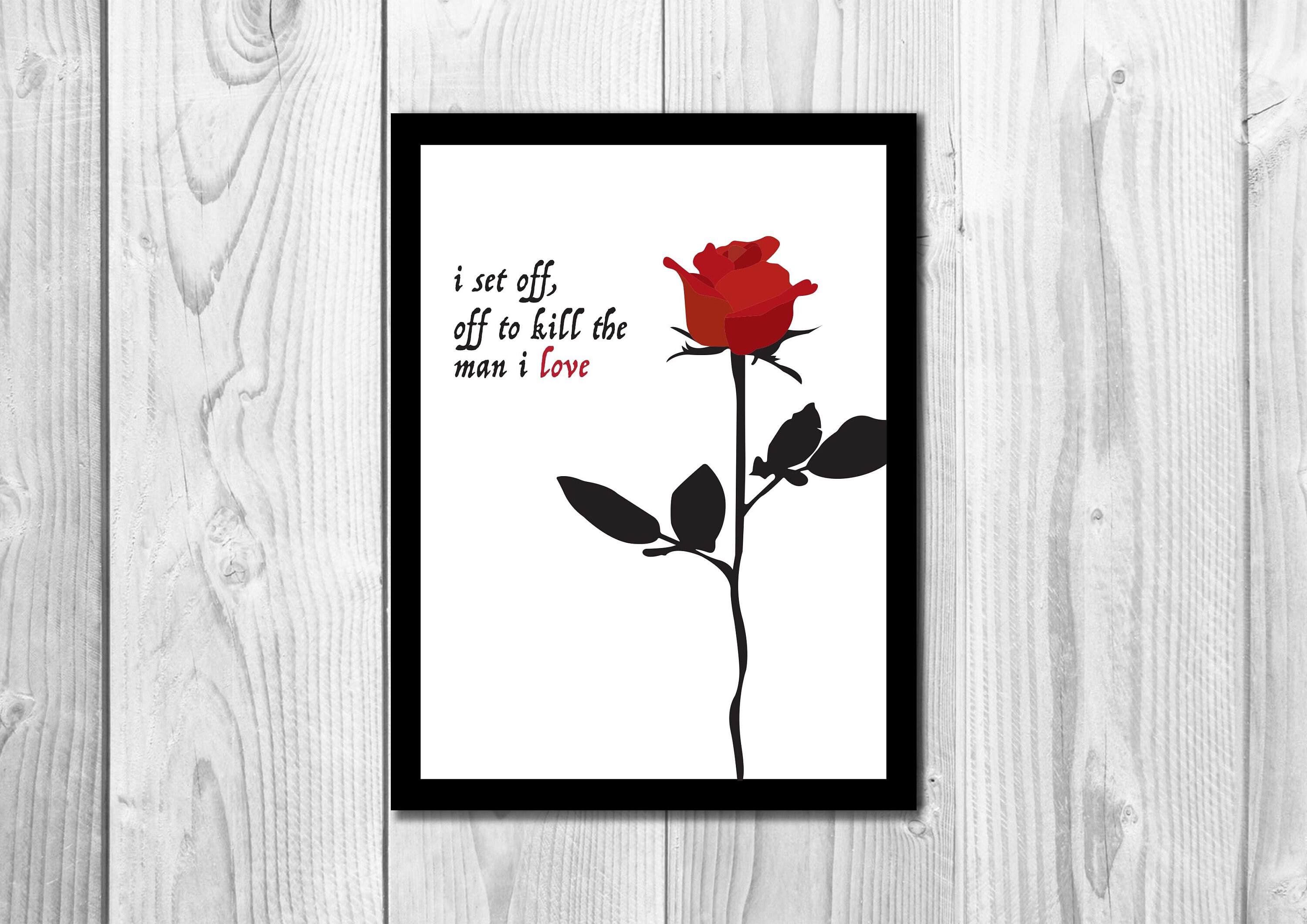 Vampire Academy Book Quote I Set Off Off To Kill The Man I Etsy