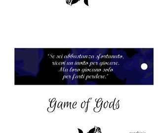 Segnalibro a tema “Game of Gods”