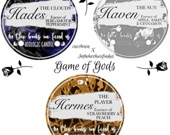 Candele a tema “Game of Gods”