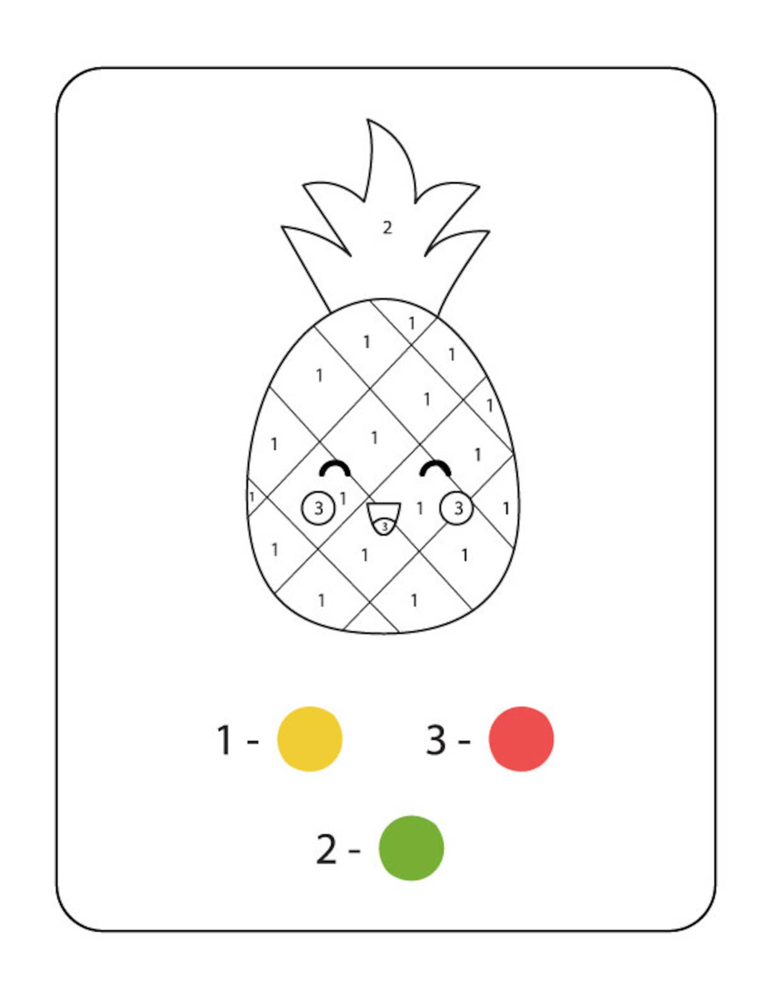 DIGITAL DOWNLOAD Printable Color-by-number Coloring Pages for Kids - Etsy