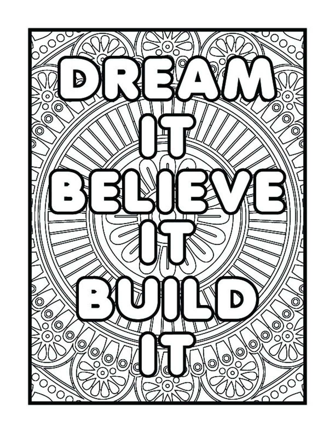 DIGITAL DOWNLOAD Printable Motivational Coloring Pages - Etsy