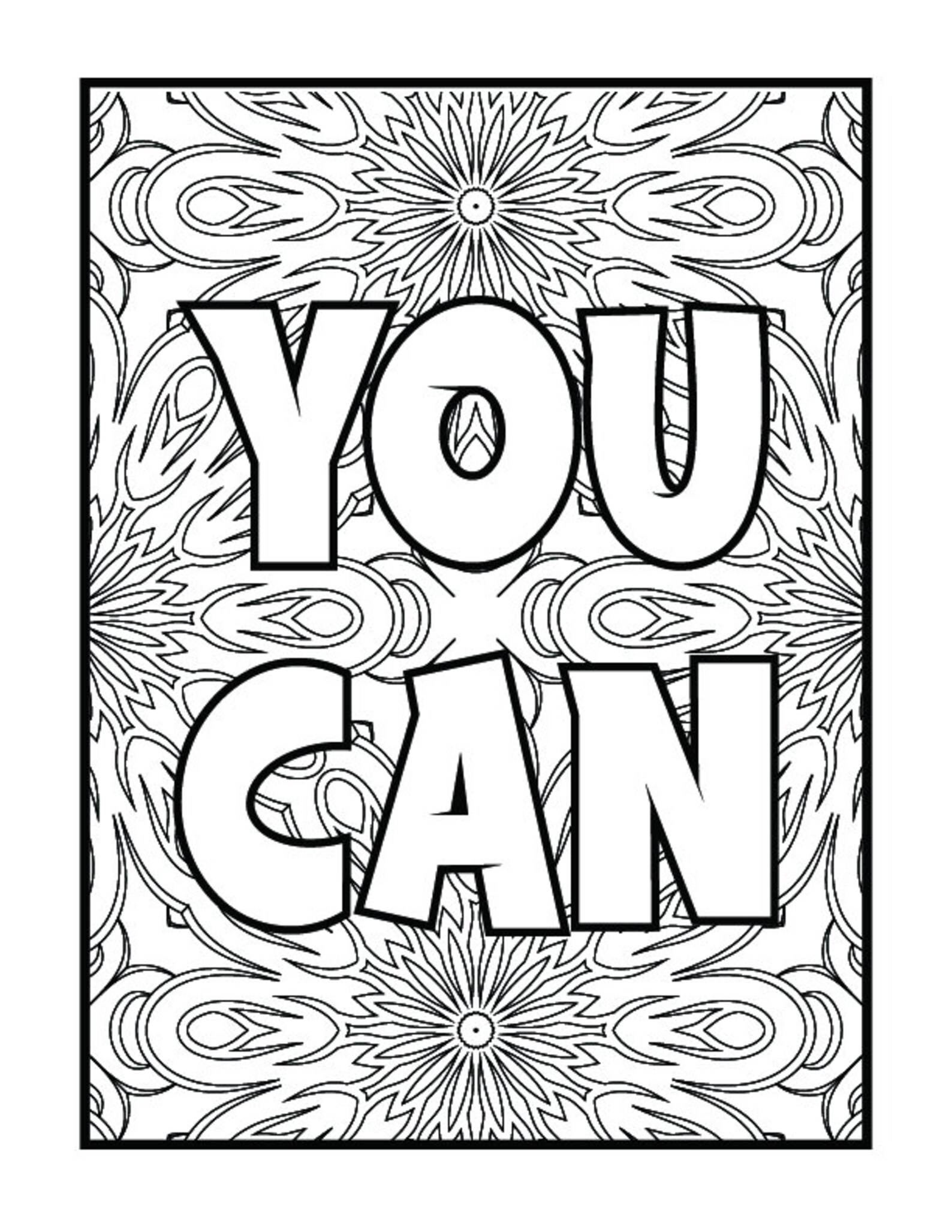 DIGITAL DOWNLOAD Printable Motivational Coloring Pages - Etsy