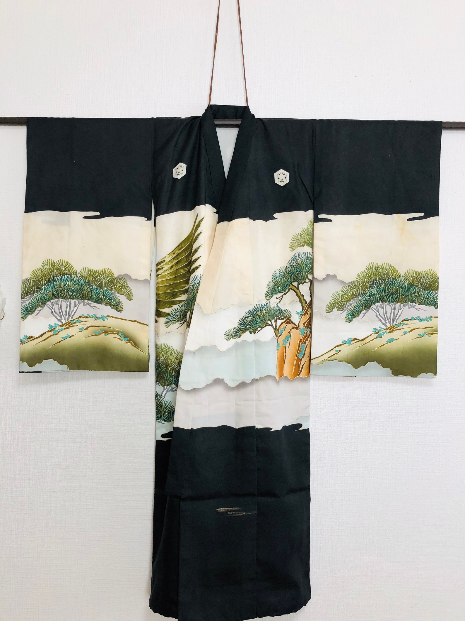 Japanese Antique Baby Kimono for Boy Childbirth Kimono Etsy Sweden