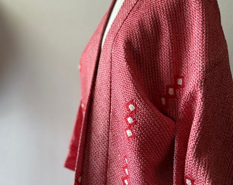 unused kimono,Vintage Japanese Haori Kimono Womens , Soft Silk Cardigan Jacket