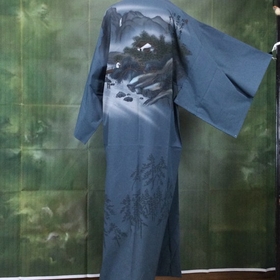 good condition, japanese, antique kimono, for men… - image 2