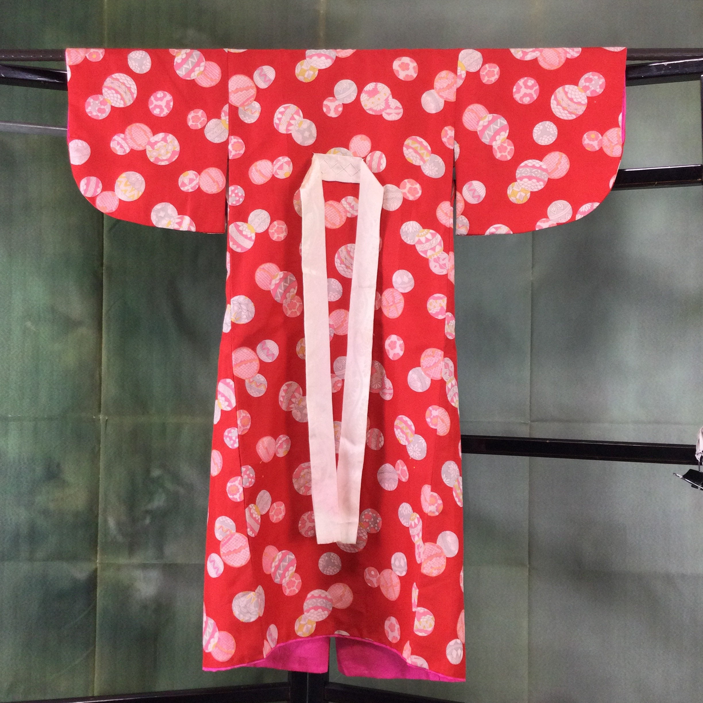 Green Printed Baby Body Kimono