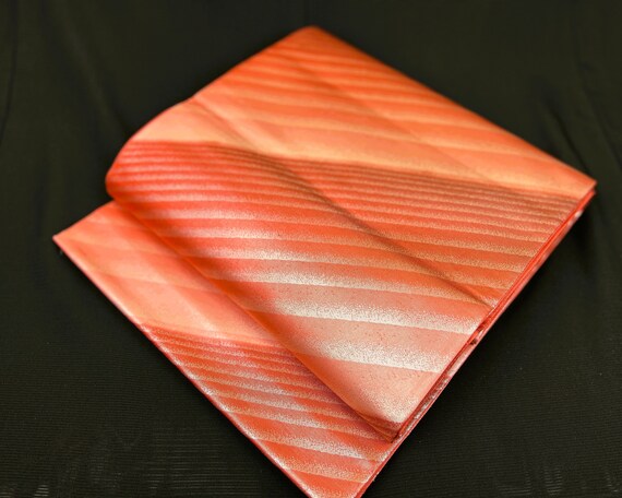 japanese vintage obibelt fukuroobi red stripe/sas… - image 2
