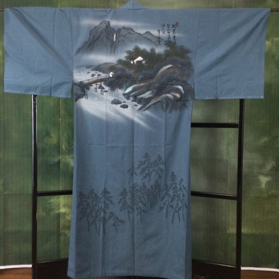 good condition, japanese, antique kimono, for men… - image 3