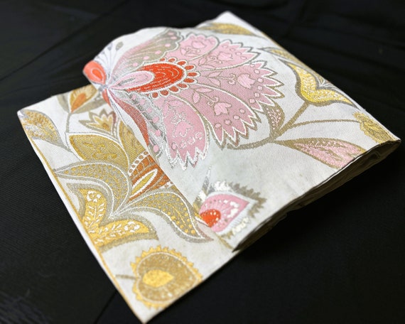 japanese vintage obibelt nagoya obi embroidery/wa… - image 3