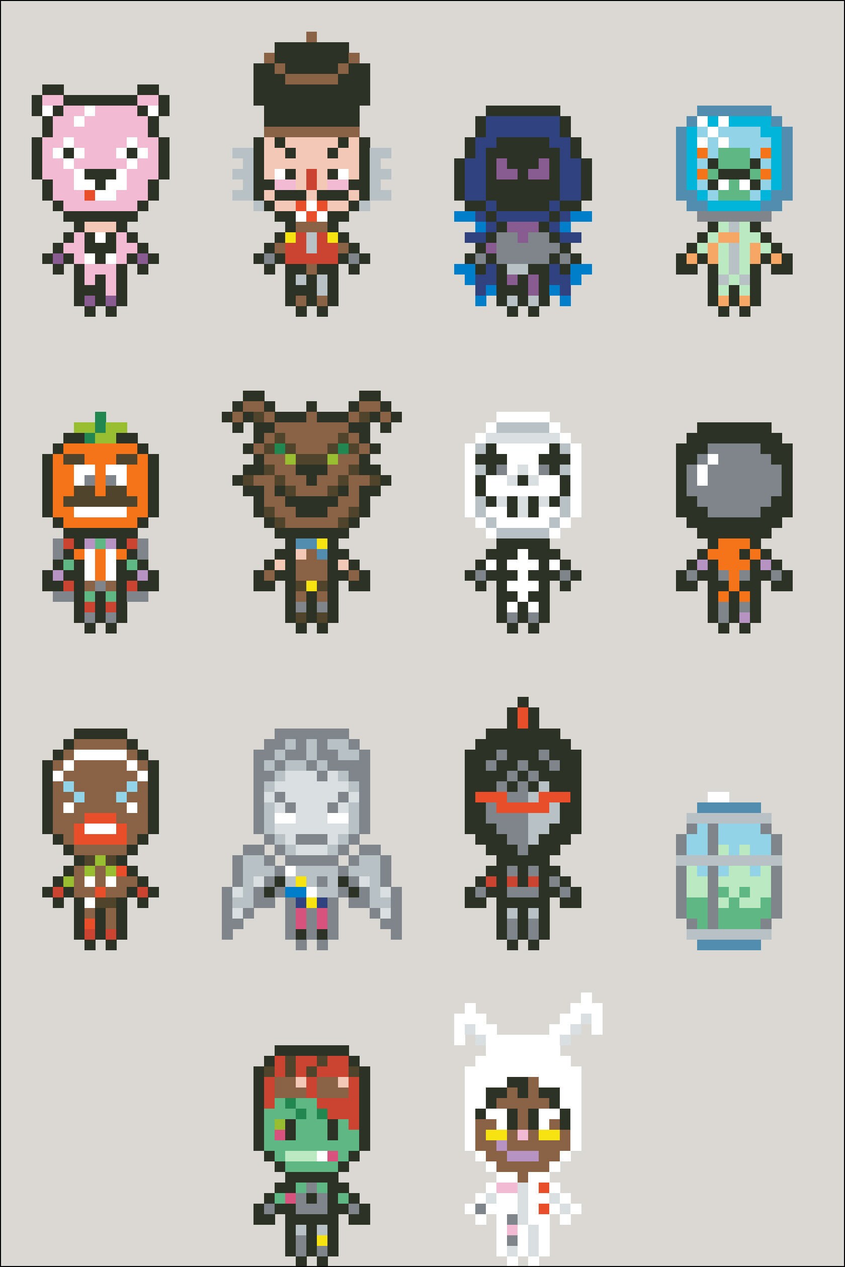 Fortnite Cross Stitch Patterns Gratis V Bucks No Human C2c beavers