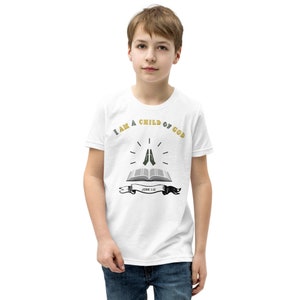 I Am A Child Of God Christian Inspirational Youth Short Sleeve T-Shirt