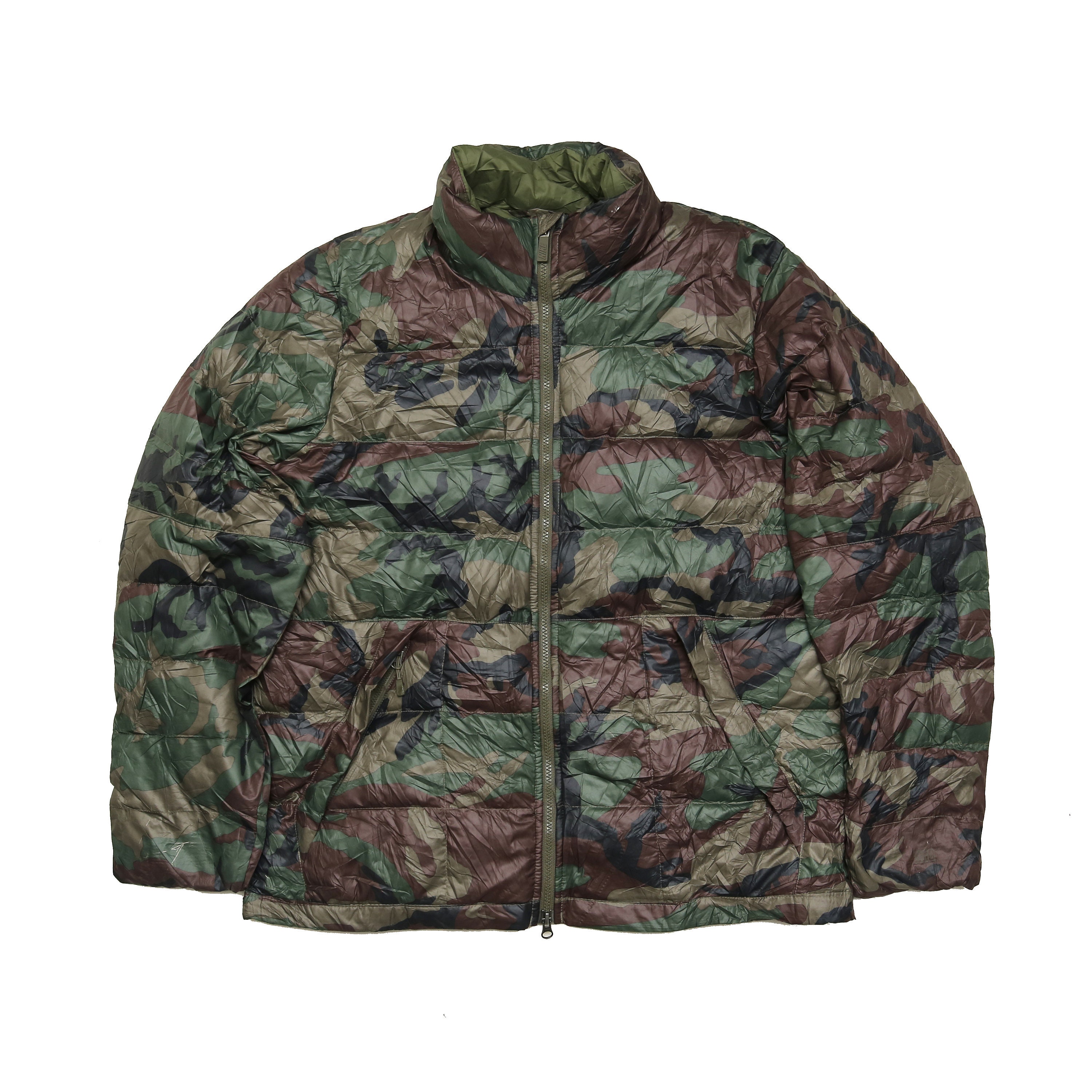 camo goose down jacket