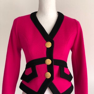 【フランス製】【38】CHRISTIAN LACROIX ハート ジャケット 絹 Christian Lacroix Gold Button Jacket 1990s – Copia Vintage