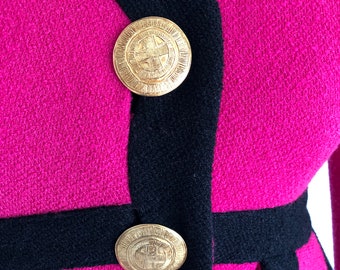【フランス製】【38】CHRISTIAN LACROIX ハート ジャケット 絹 CHRISTIAN LACROIX Vintage Red Multi Tapestry Jacket W
