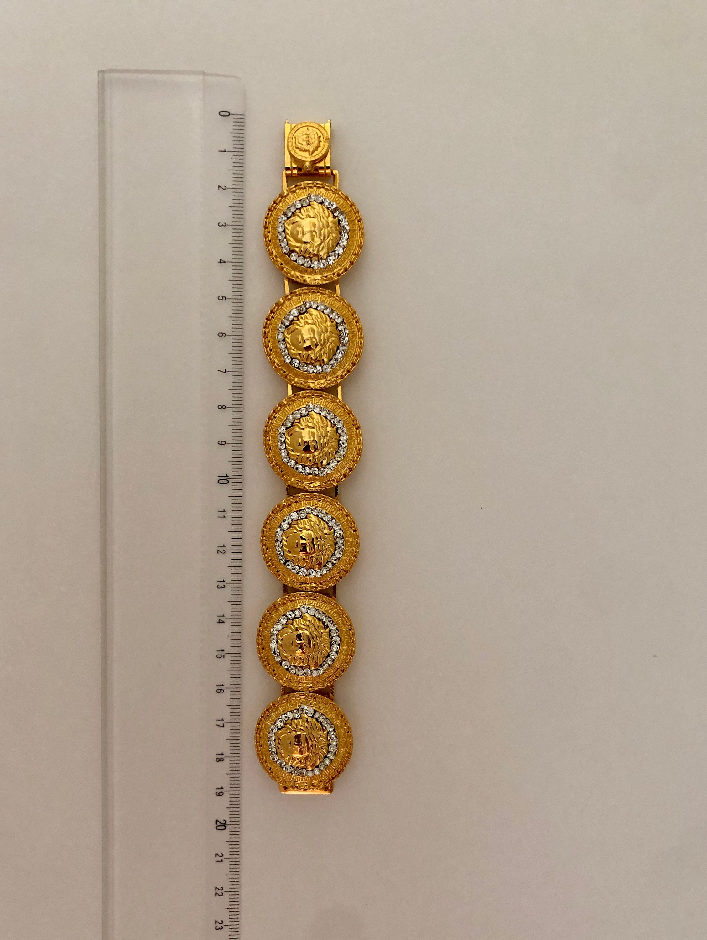versace coin bracelet