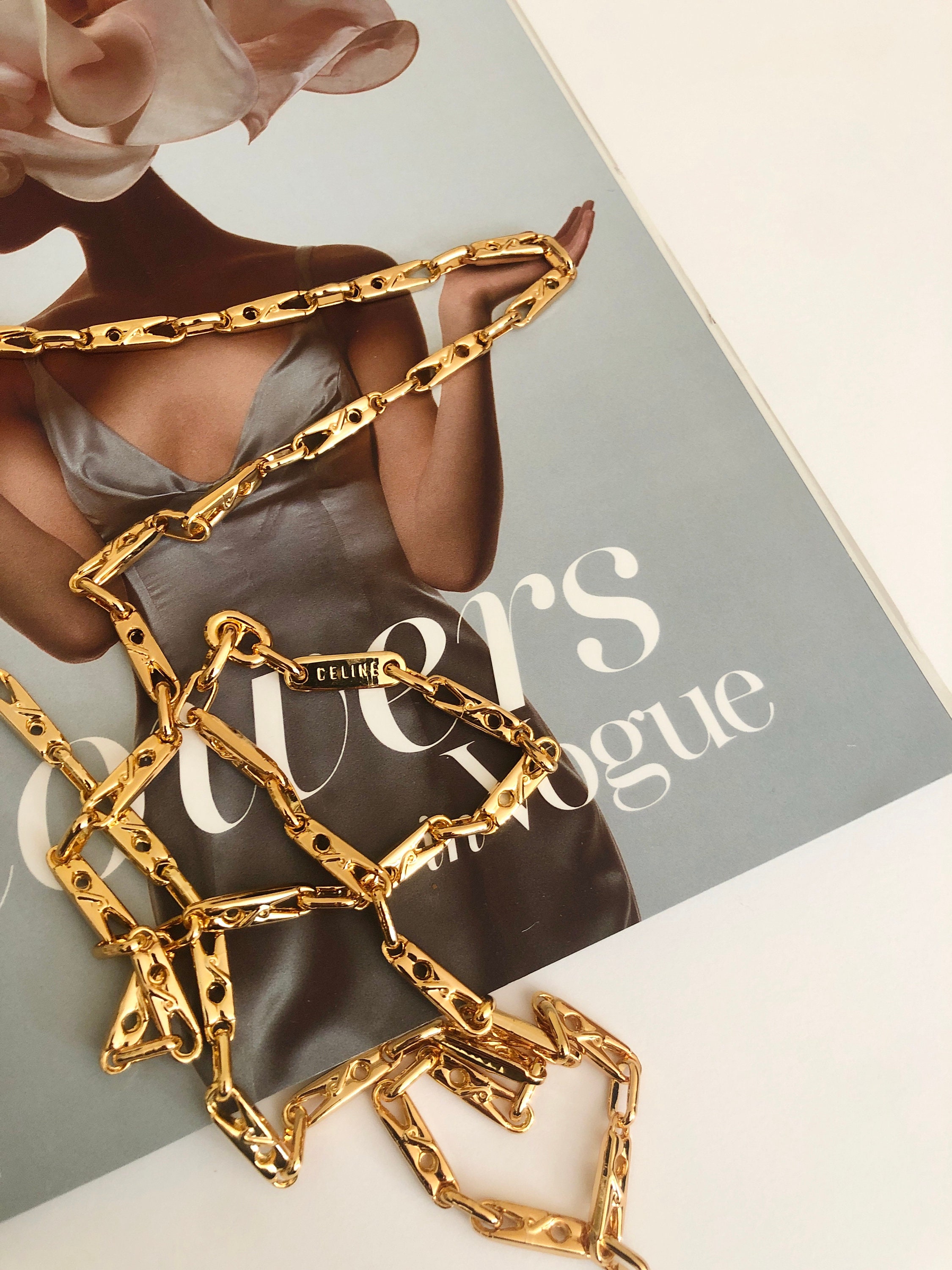 CELINE PARIS Pants by Michael Kors Chain Logo Design Spring -  Israel