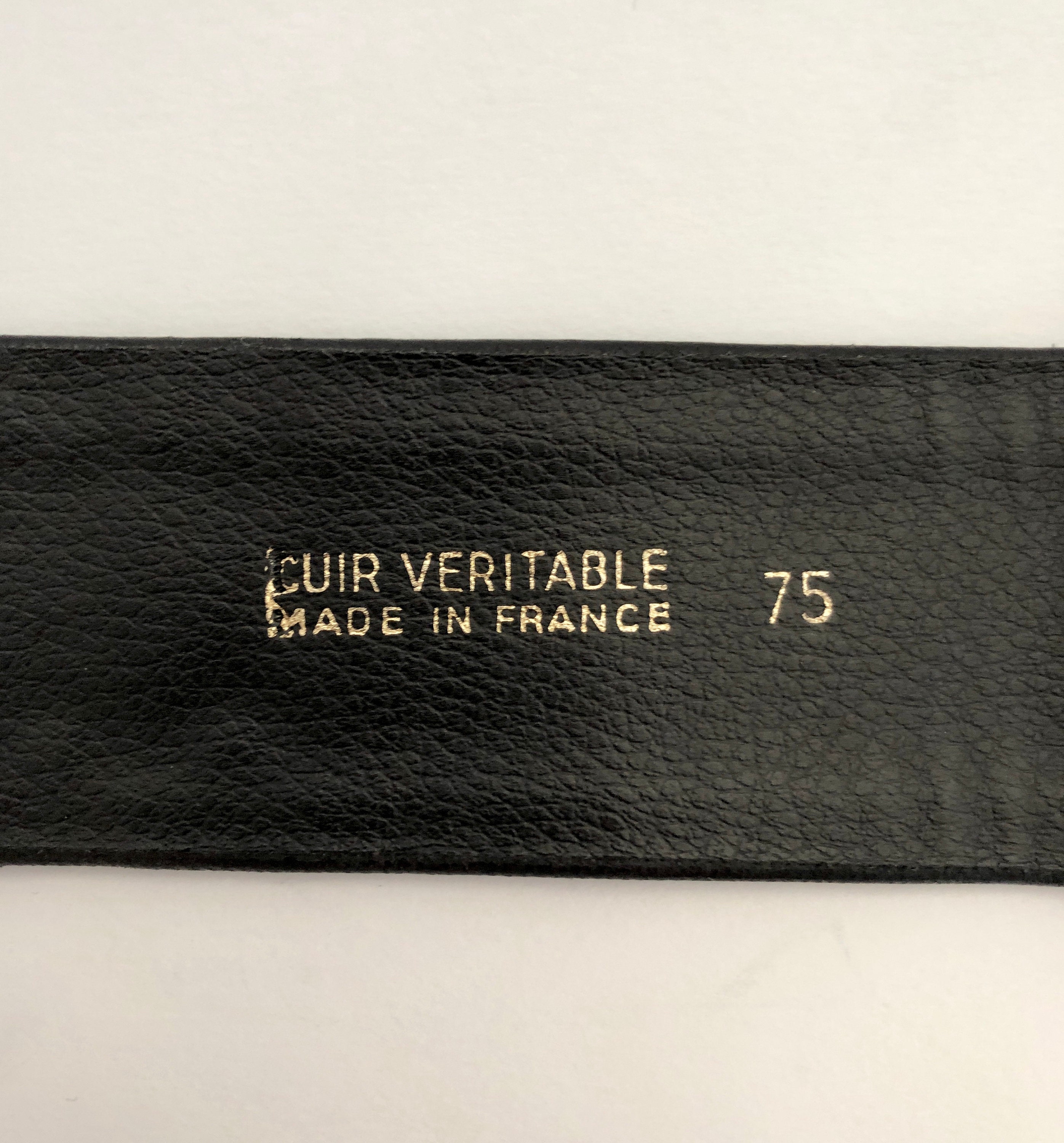 Vintage Karl Lagerfeld Black Suede Belt Gold Intricate KL Letters Square Buckle K/SIGNATURE BELT | Black Women main image 4