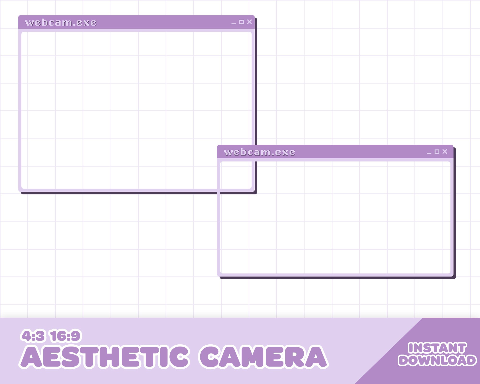 Pale Aesthetic cam Overlay Border cam.exe 90s Etsy Canada