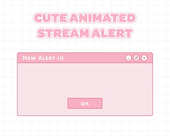 Cute Animated Pink Browser Twitch Alert Streaming Alerts Etsy Cute Animated Pink Browser Twitch Alert Streaming Alerts Etsy