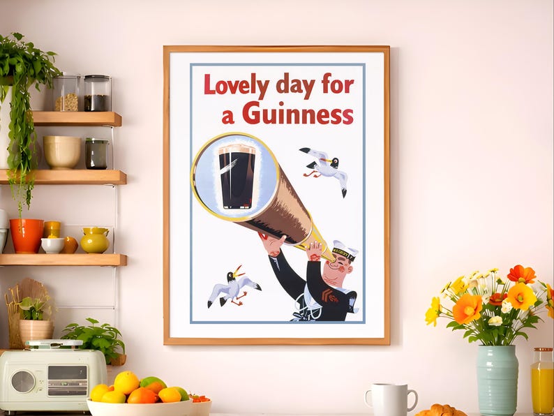 Vintage Guinness Poster: 1950s Beer Ad, John Gilroy Guinness ...