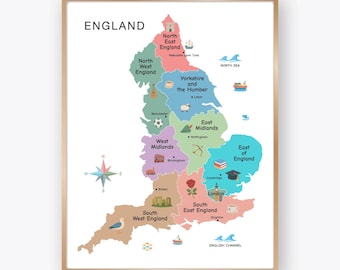 1896年 イギリス諸島と北ヨーロッパのオリジナルアンティーク地図
