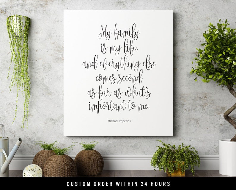 My Family is My Life and Everything Else Comes Second as Far Etsy