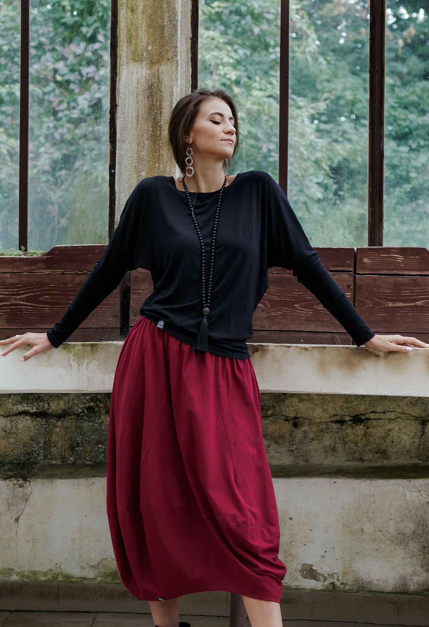 【BAON】Lovey pin tuck cotton banding long skirt il_fullxfull.4478060708_kqd3.jpg