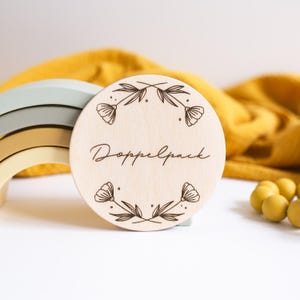 Doppelpack – Holzschild