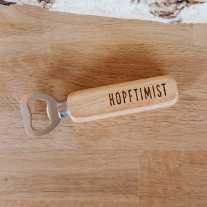 Hopftimist - Bottle opener | Cap opener, beer opener, bottle opener, gift for men for birthdays, Father&#39;s Day, with engraving