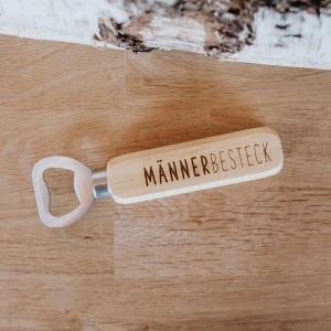 Men&#39;s cutlery - bottle opener | Cap opener, beer opener, bottle lifter, gift for men for birthdays, Father&#39;s Day, with engraving