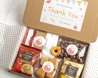 A Little Thank You Teacher Gift | Letterbox Gift Hamper | Chocolate | Sweets | Tea Gift | Thank You | Teacher | Student